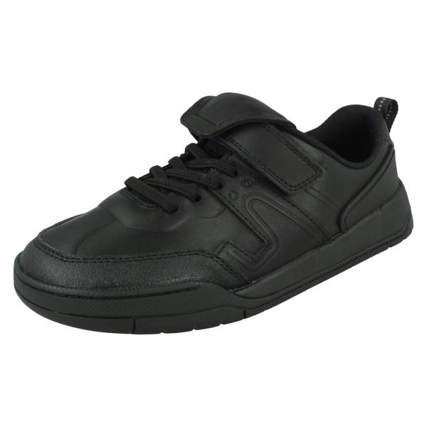 Clarks Boys Clarks Fold-Over Tongue School Shoes Laser Track Y