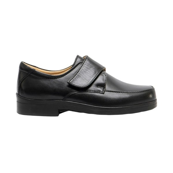 Roamers Mens Extra Wide Fitting Touch Fastening Casual Shoes - Black