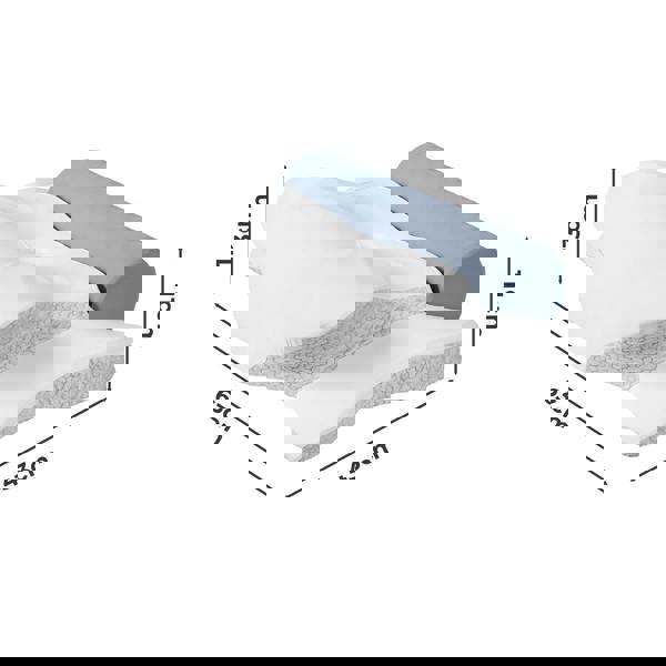 Lavio Ergonomic Memory Foam Neck Pillow Support Bar for Cervical Pain Relief