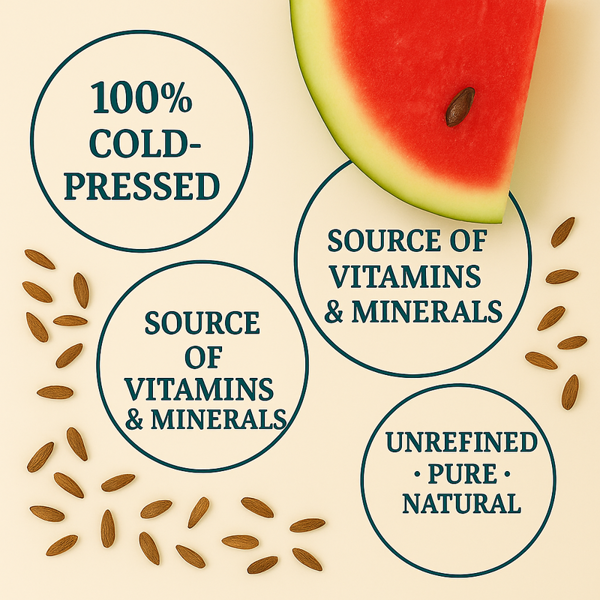 Ol'Vita Watermelon Seed Oil | Cold Pressed | Unrefined