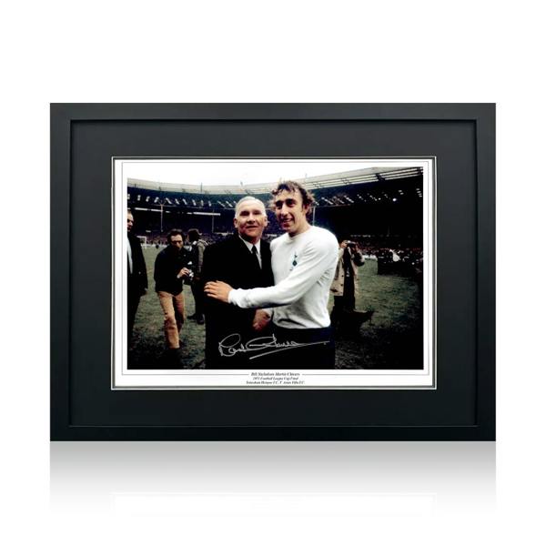 Martin Chivers Signed Tottenham Hotspur 16x12 Photo Deluxe Mount Frame