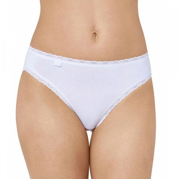 Sloggi 24/7 3-Pack Cotton Lace Tai Brief, White