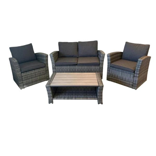 The Wilmslow 4 Seat Rattan Sofa Lounge Set - Madefor.Living