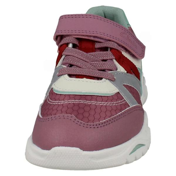 Clarks Kids Clarks Casual Colourblock Trainers Feather Pace