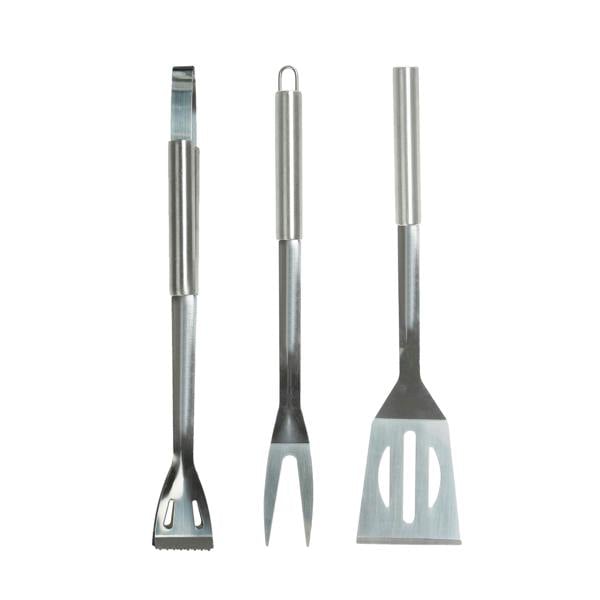 Fusion Food Care Fusion Food BBQ Tool Set of 3 Premium Barbecue Utensils BBQ Food Turner Tong and Fork Stainless Steel BBQ Tool Set