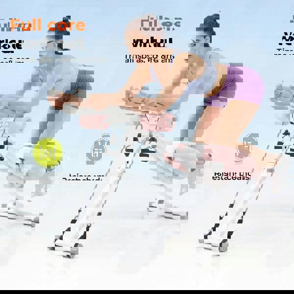 Centra Adjustable AB Machine Foldable Abdominal Trainer Home Workout LED Monitor