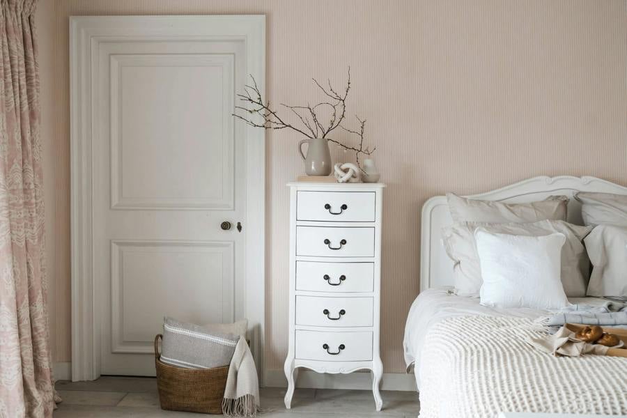Statement Furniture Juliette Tallboy 5 Drawer French Style Bedroom Chest