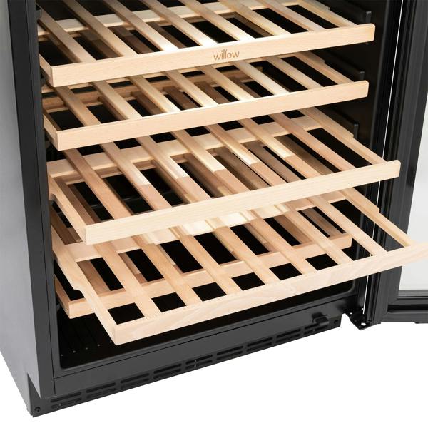 Willow 142L Under Counter Wine Cooler W60WCB - Black