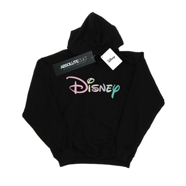 Disney Mens Pastel Logo Hoodie - Black