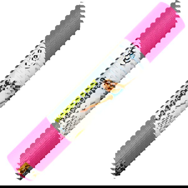 Fitness Mad 4mm Warrior II Yoga Mat - Pink