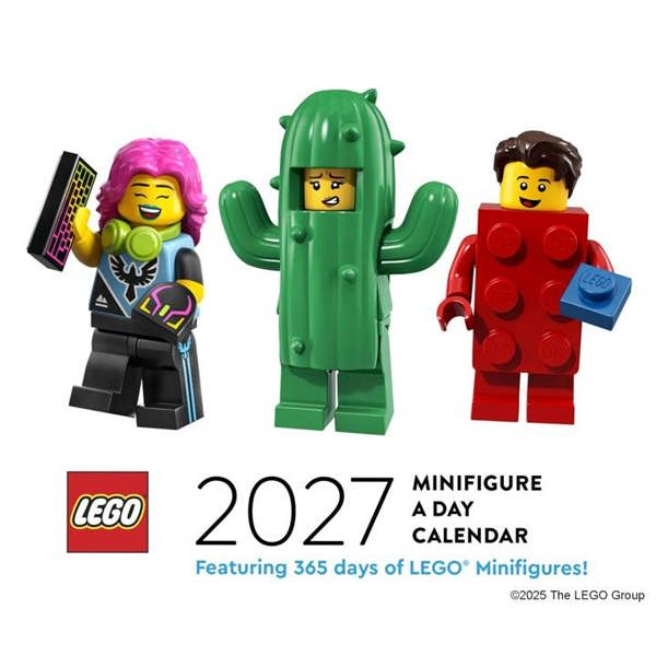 Chronicle Books Lego Minifigure Desk Calendar 2027, Desk Calendars, Day To View, Entertainment, Gift