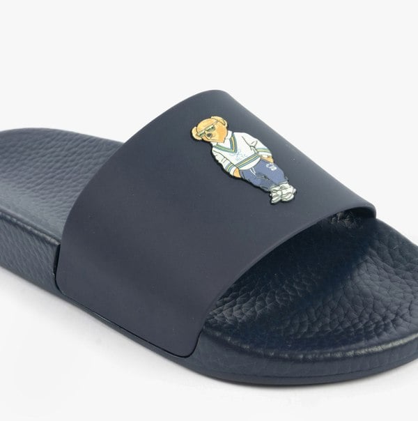Polo Ralph Lauren POLO SLIDE Mens Sandals Heritage Bear Navy