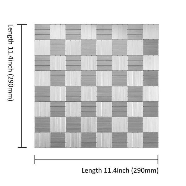 ENER-J Linear Glow Peel & Stick Aluminum Tile, Size: 300 x 300 x 4 mm (Pack of 4)