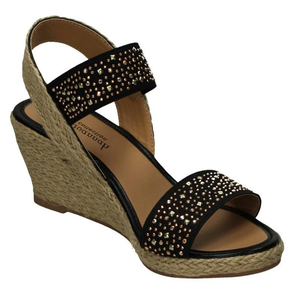 Savannah Ladies Savannah High Wedge Sandals F10908