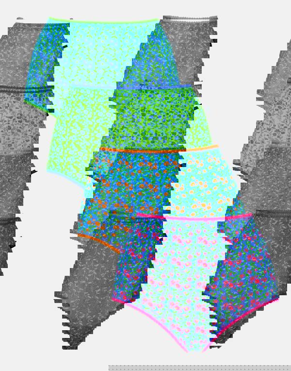 British Boxers Multipack 4 Pairs of Women's Bamboo Full Briefs – Boom Bloom!