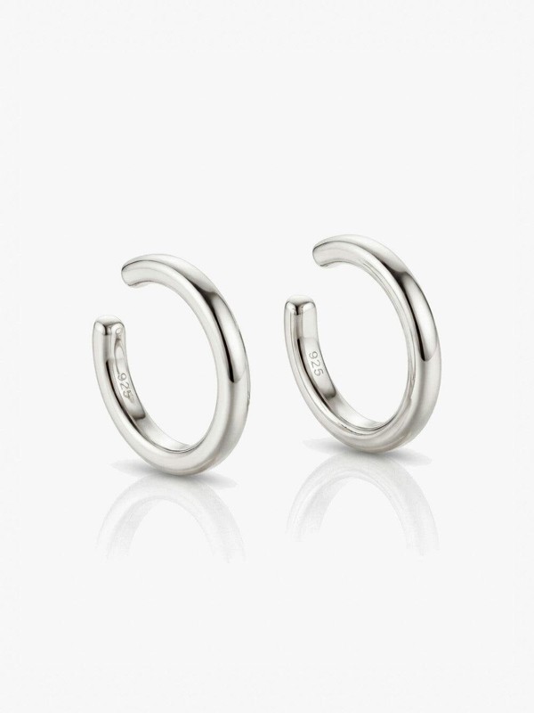 MUCHV Thin Ear Cuffs - Silver