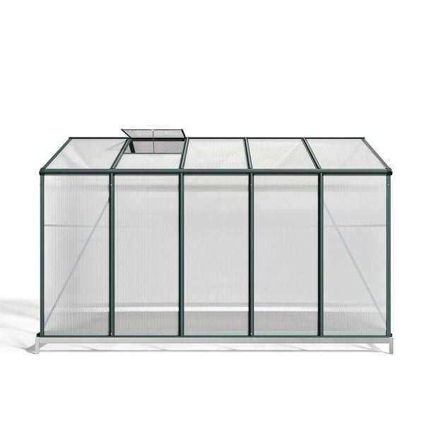 10' x 6' ft Garden Hobby Greenhouse Green Framed with 2 Vents Garden Storages & Greenhouses Living and Home