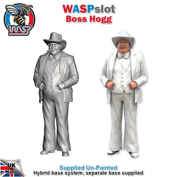 MCSlots Dukes of Hazzard x 3 Unpainted Figure Scenery Display Set 94 New 1:32 WASP