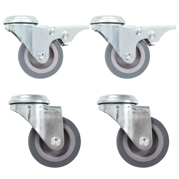 Berkfield 8 pcs Bolt Hole Swivel Casters 50 mm