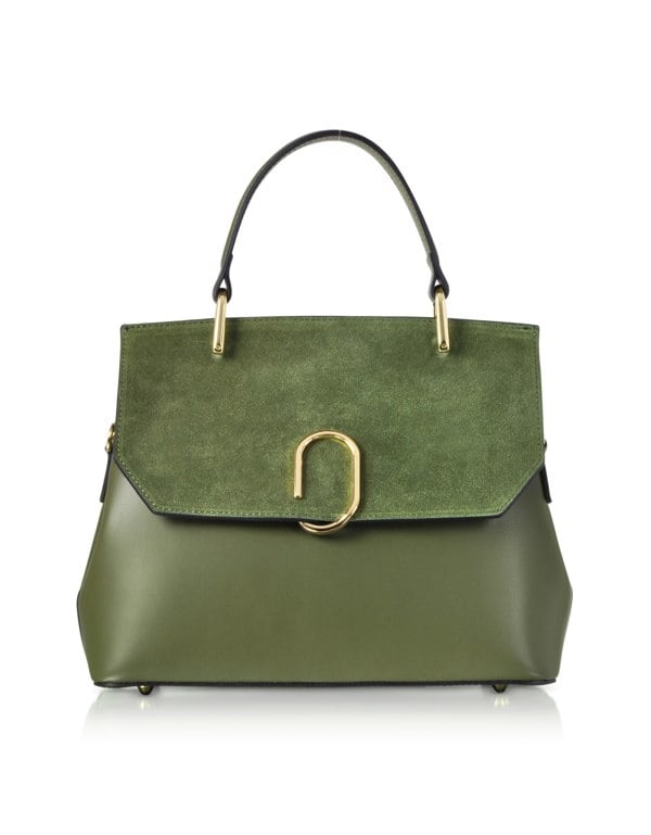 Le Parmentier Thais Satchel Bag - Green