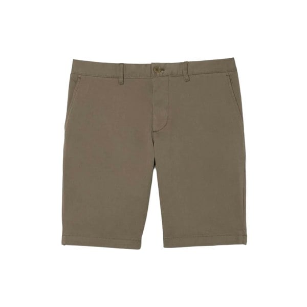 Lacoste Mens Bermuda Stretch Slim Shorts - Khaki Green