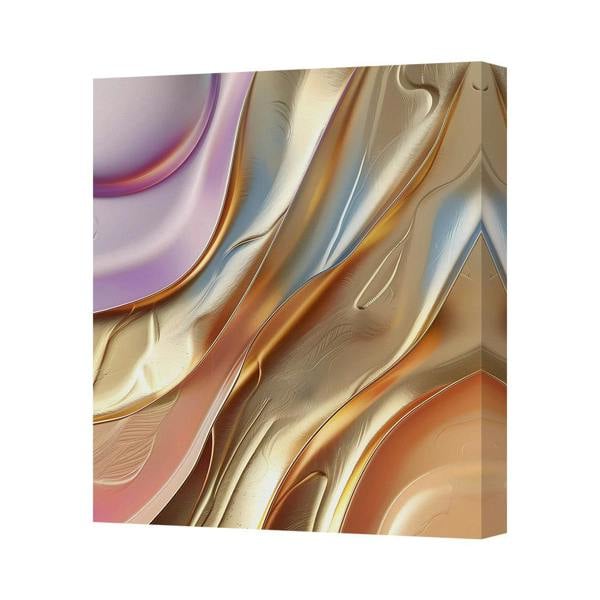 Benjamin Tate Design Abstract Metallic Canvas Art Print On Deep Wooden Frame