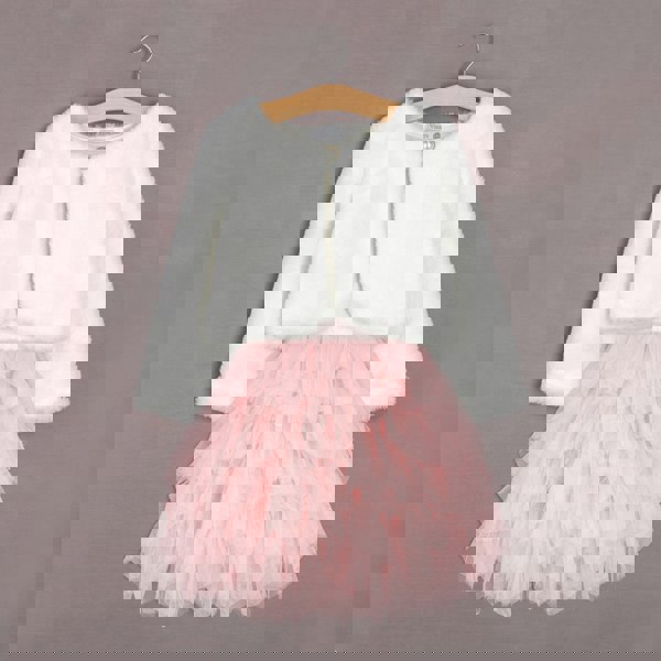 UK Flower Girl Boutique Baby Ophelia Couture Set - Baby Pink