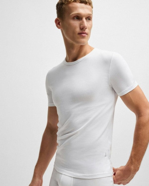 BOSS Orange RN Modern 2-Pack Mens T-Shirts NOS - White 100