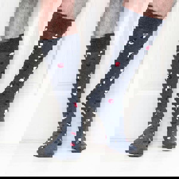 Jemsox Spot & Stripe Pattern Mens Socks – Organic Cotton