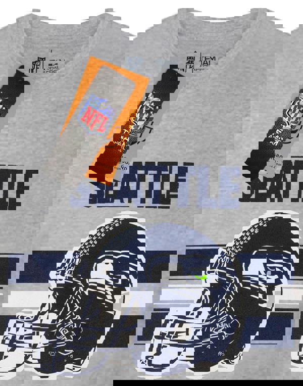 NFL Mens Grey Seattle Seahawks Short Sleeved T-Shirt