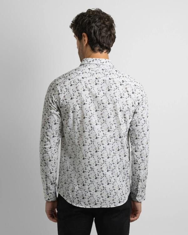Steel & Jelly Limited Edition Sketch Floral Slim Fit Shirt
