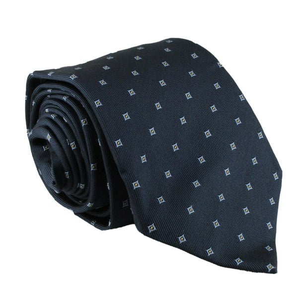 Dunhill luxurious mulberry silk tie in a woven neats pattern