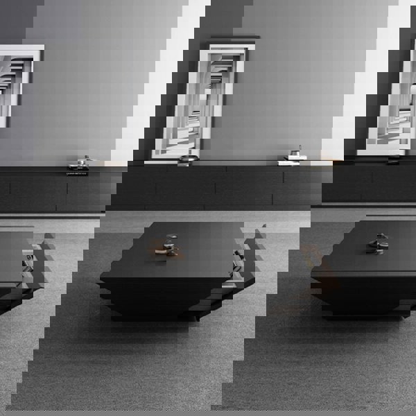 Saffron Coffee Table With Drawer, Walnut-Ritconcept-Rit Concept