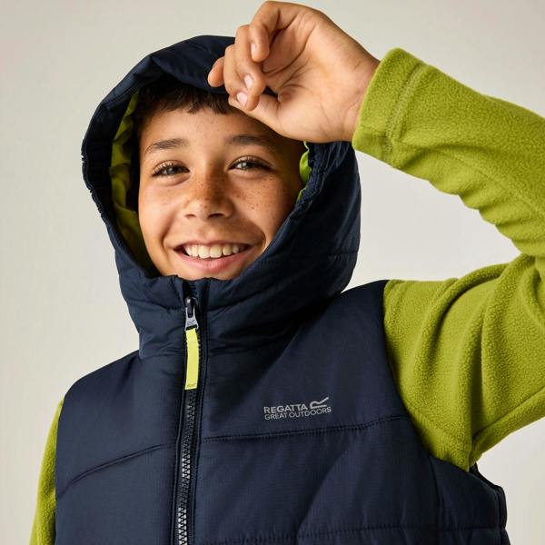Regatta Childrens/Kids Lofthouse Body Warmer - Navy/Wild Lime - 