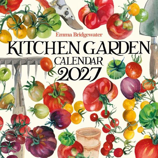 Emma Bridgewater, Kitchen Garden Calendar 2027, Wall Calendars, Month To View, Art, Gift