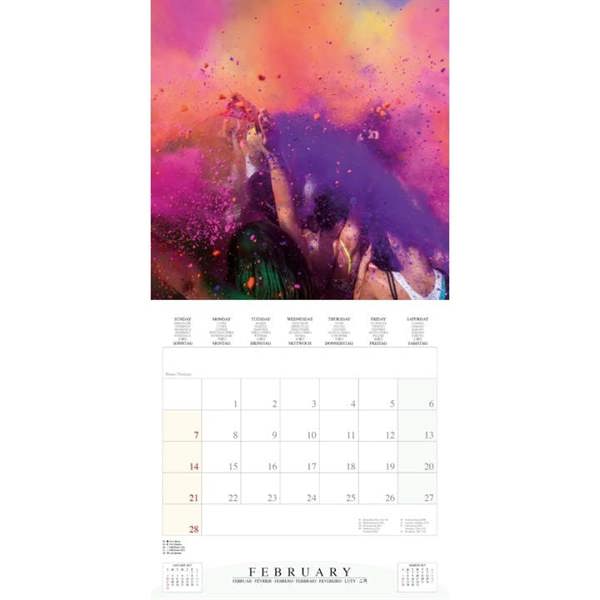 Asia Colours of India Calendar 2027, Wall Calendars, Month To View, Travel, Gift