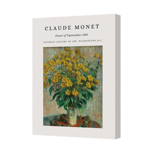 Benjamin Tate Design Monet Flower Of Topinambur Canvas Print, 1880 Wall Art