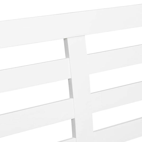 Statement Furniture Edward Hopper White Bed Frame with Tall Slatted Headboard Single 3ft, Double 4ft6