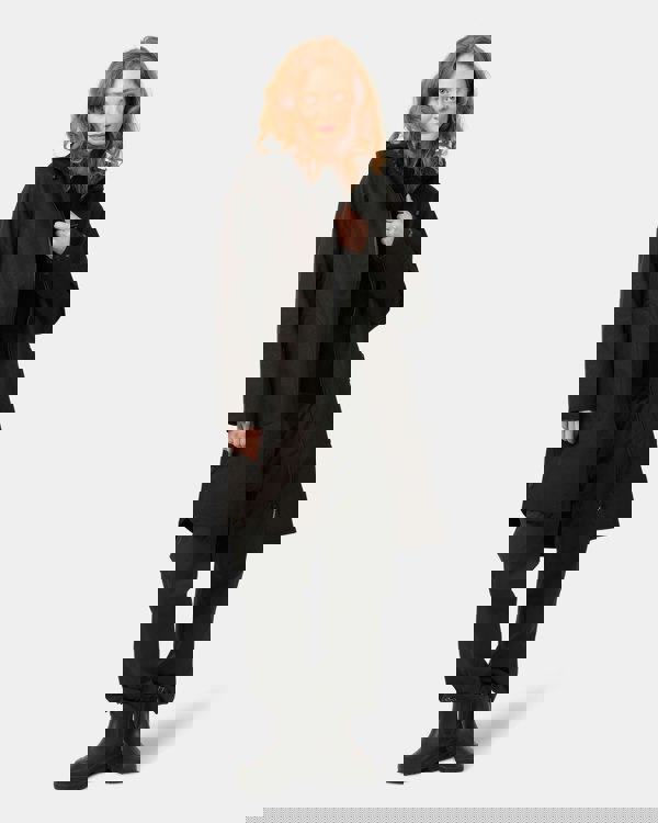 Ilse Jacobsen Rain Womens A-Line Softshell Raincoat - Black 001