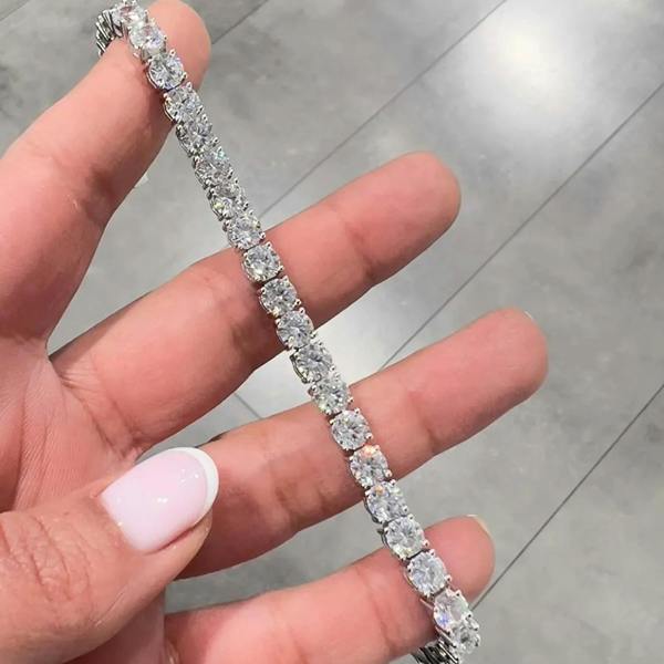 Spero London Sterling Silver 5mm Tennis Bracelet