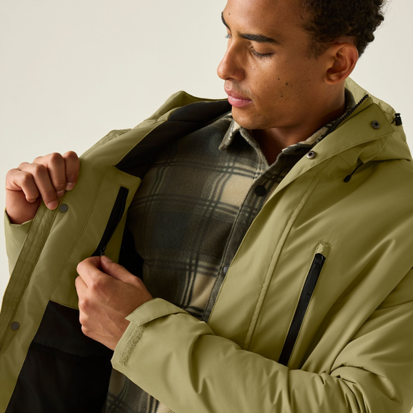Regatta Mens Slyvan Insulated Waterproof Jacket - Desert Beige