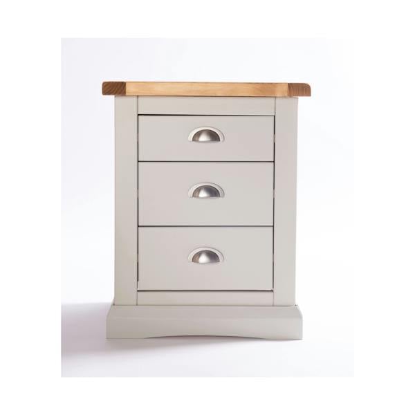 Loreo 3 Drawer Bedside Table
