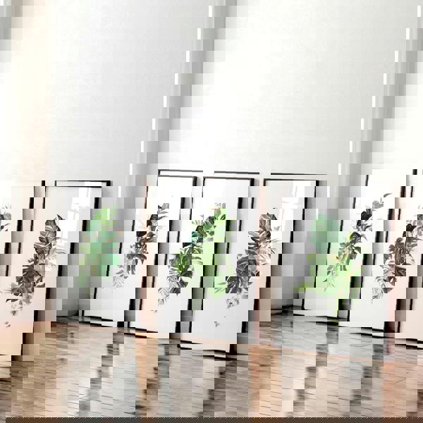 Large prints for living room | set of 3 Tropical wall art prints