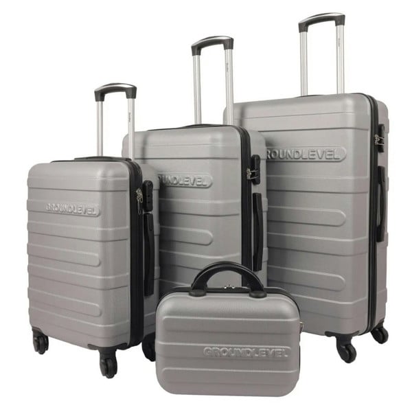 Groundlevel 4 Piece Regency Hard Shell Luggage Set