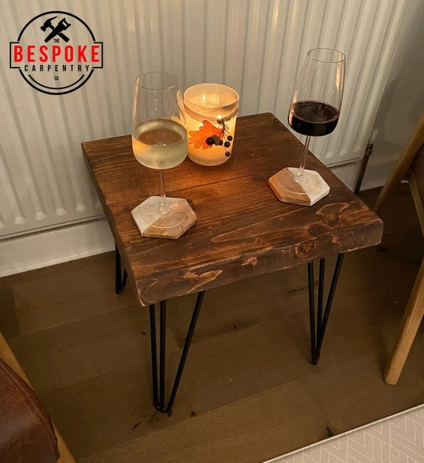 The Bespoke Carpentry Co Live Edge Side Table