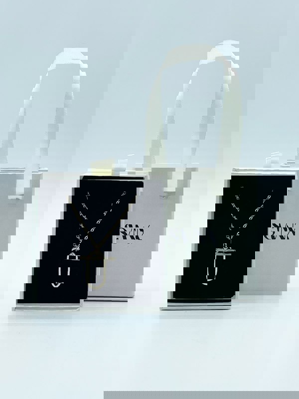 SVNX Clip Bar Necklace in Gold