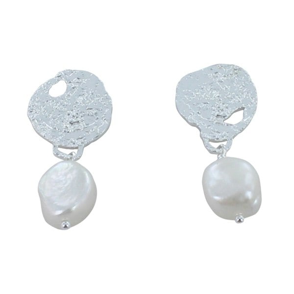 Pearl Glamour Sterling Silver Earrings - Reeves & Reeves