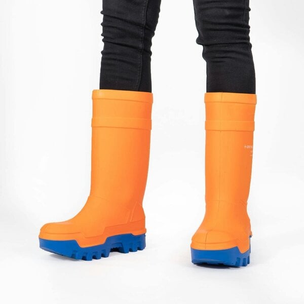 Dunlop PUROFORT Safety Wellington Boots   in  Orange