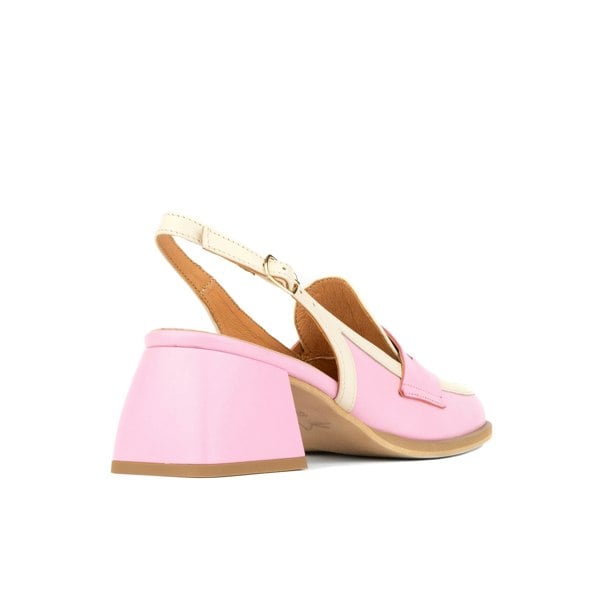 Embassy London Diana - Pink & Pastel - Women's 2.4 inch block heel sling backs in pastel leather