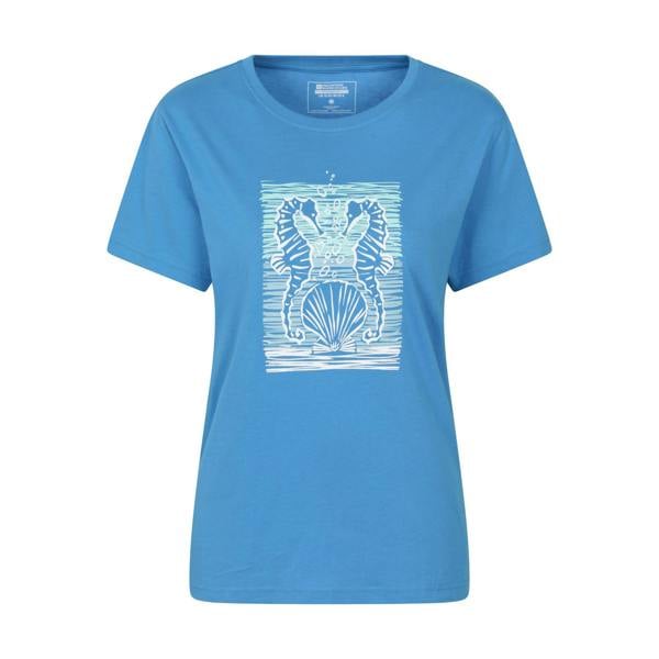 Mountain Warehouse Womens/Ladies Seahorse Relaxed Fit T-Shirt - Blue - 